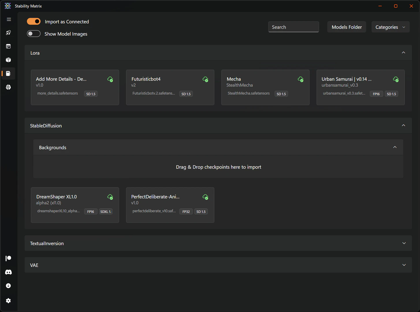 Lykosai shared models folder demonstration