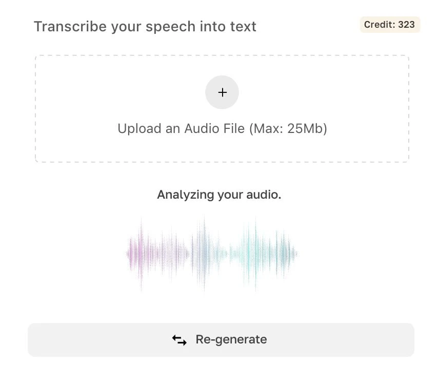 Magicley AI speech-to-text functionality
