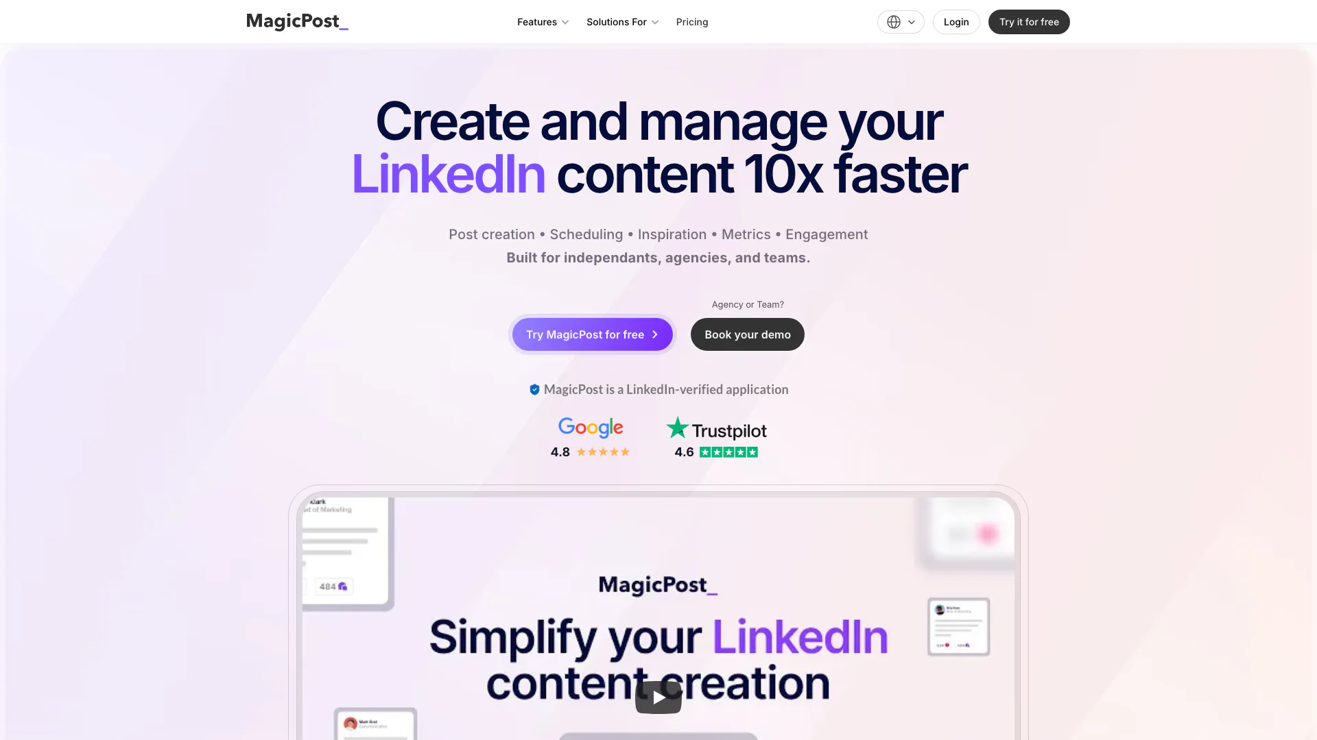 Magicpost screenshot