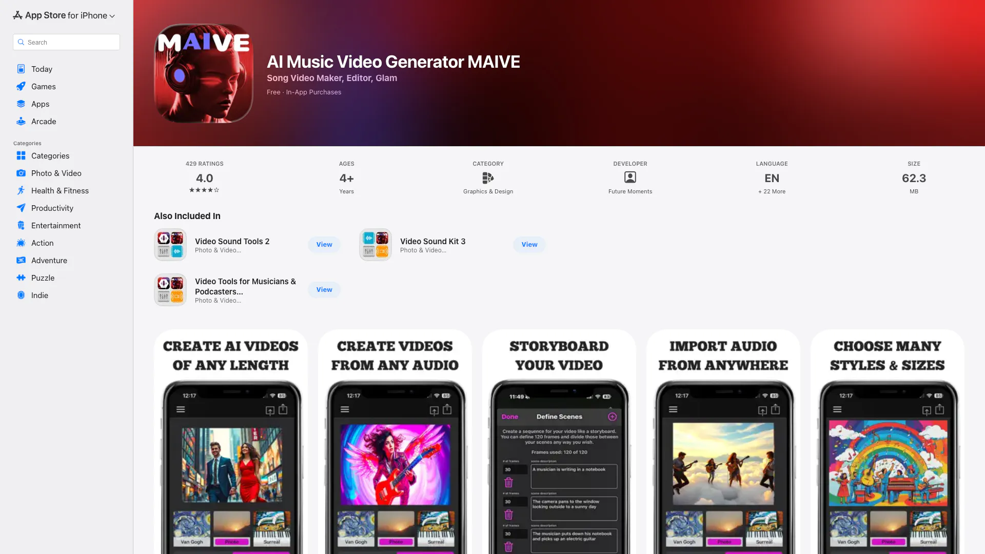 Maive Music Ai Video Exporter screenshot