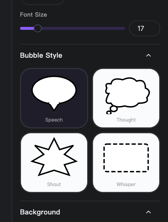 MangaMaker usage step - edit and export