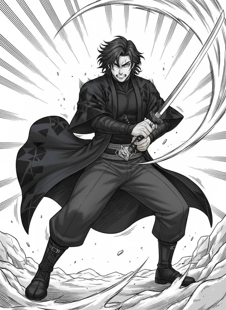 MangaMaker black and white manga style feature