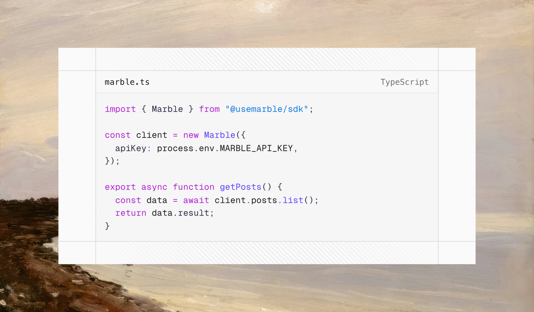 Marblecms simple headless API demonstration