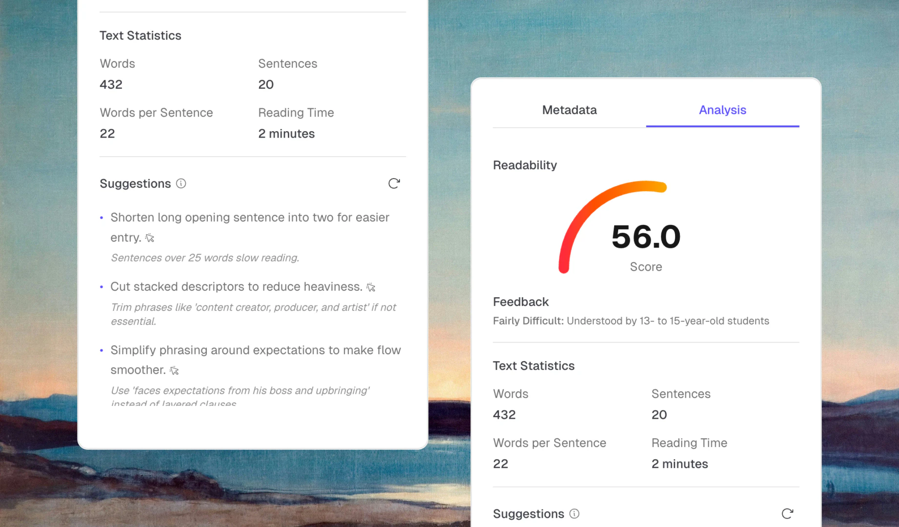 Marblecms content intelligence feature