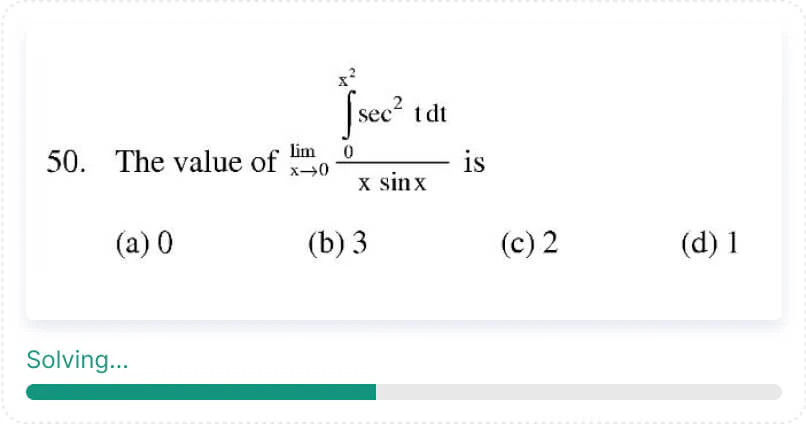 Mathful generating a solution for a math problem