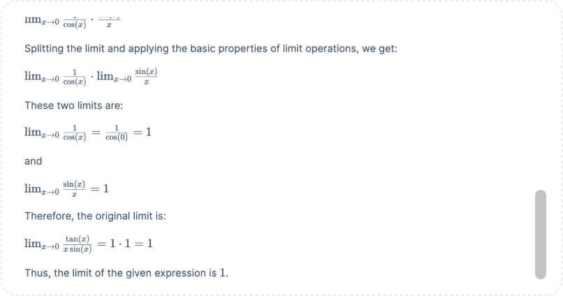 Getting the answer from Mathful