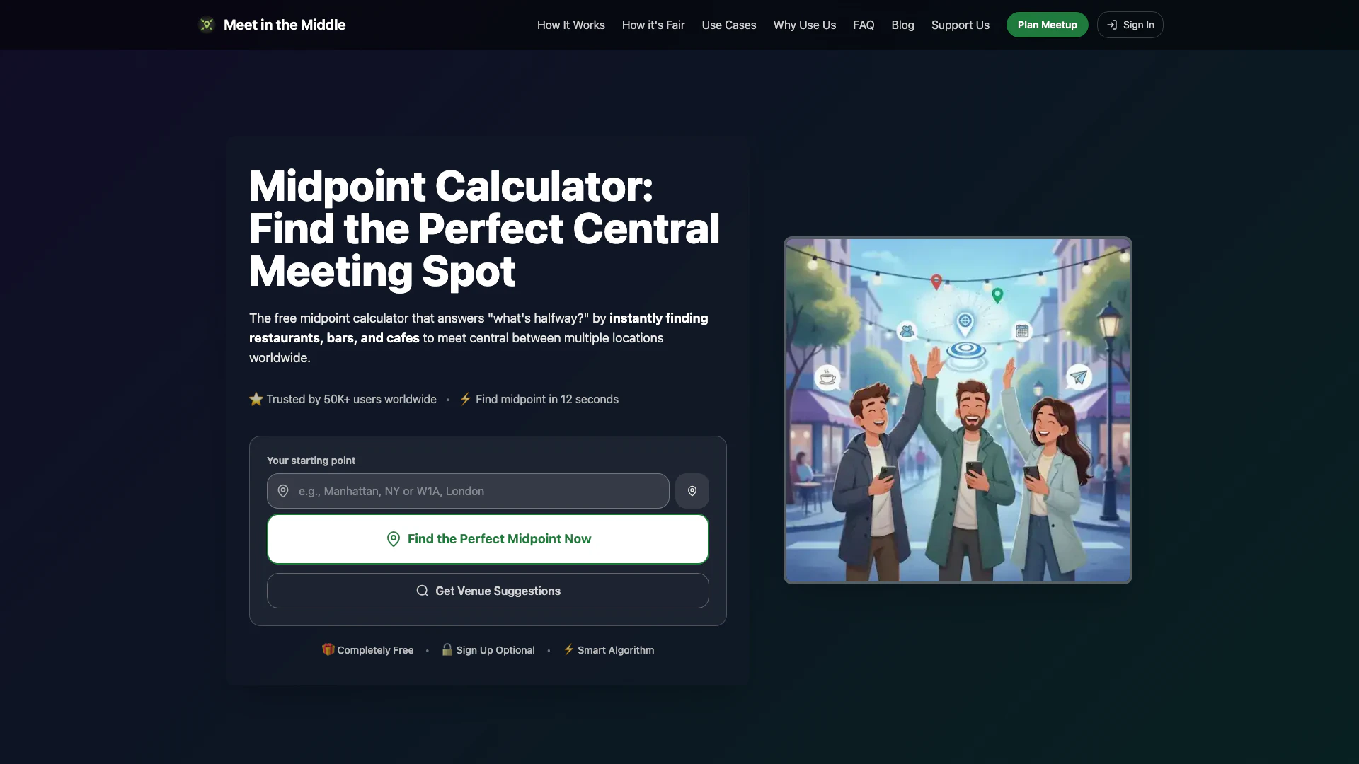 Meetinthemiddle screenshot