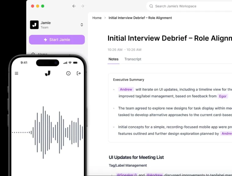 Meetjamieai product overview