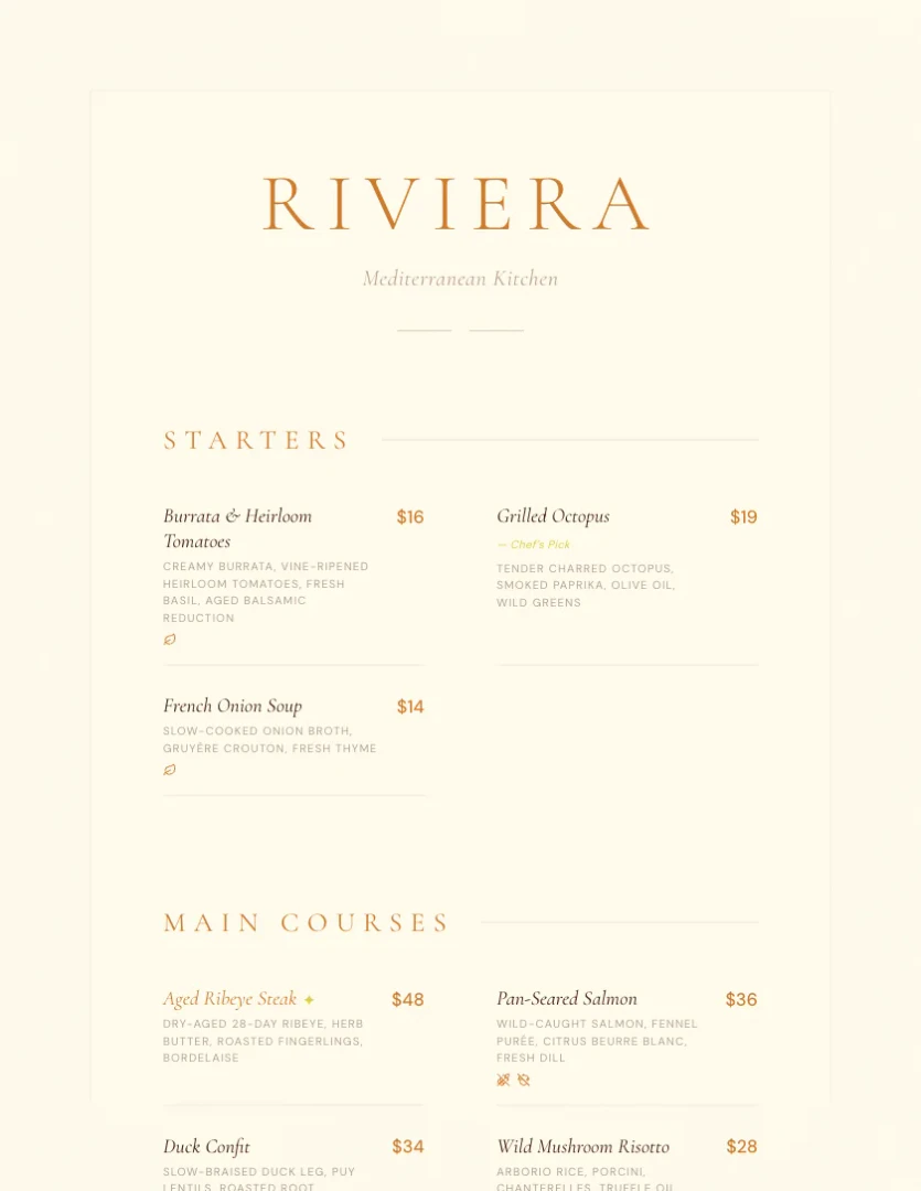 Menusquared feature demonstration of menu health scores