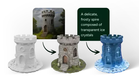 Meshyai AI texturing feature demonstration