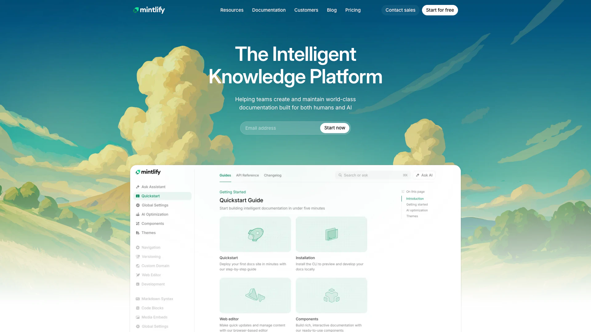 Mintlify screenshot