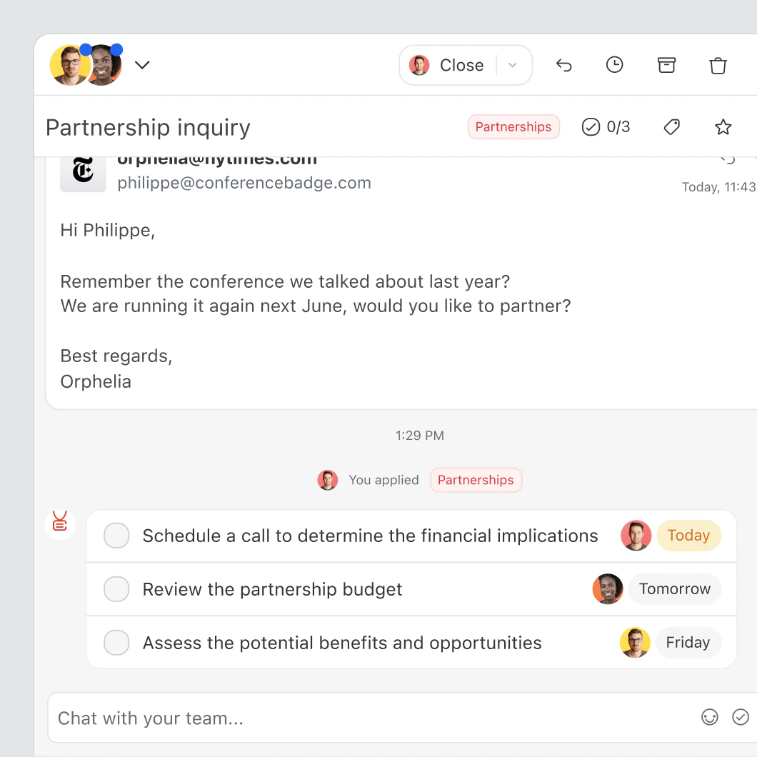 Missive automation feature demonstration
