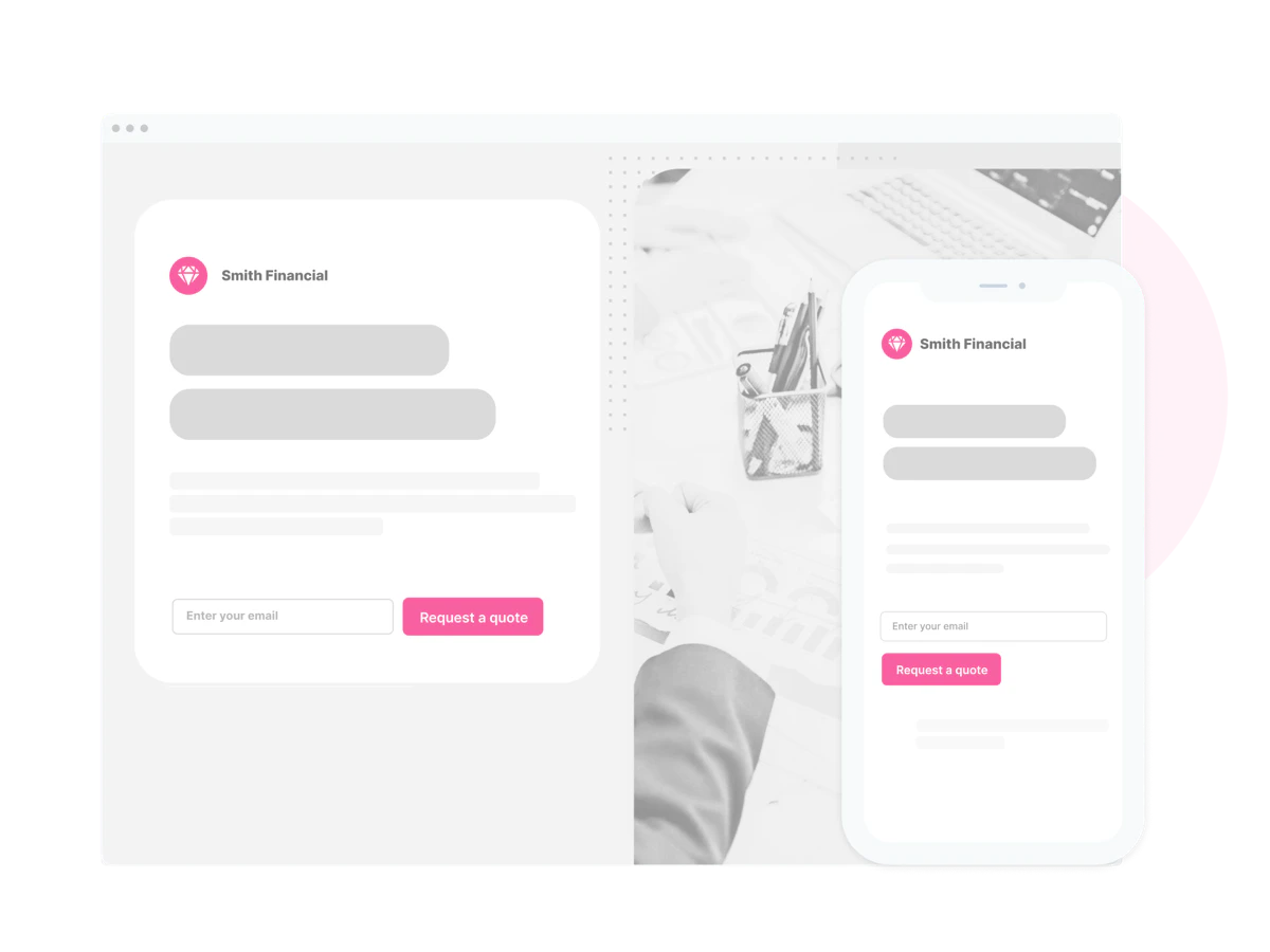Mixo product interface showcasing website creation features