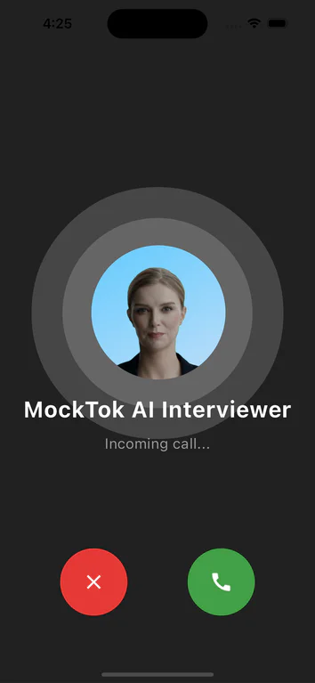 MockTok interview preparation interface