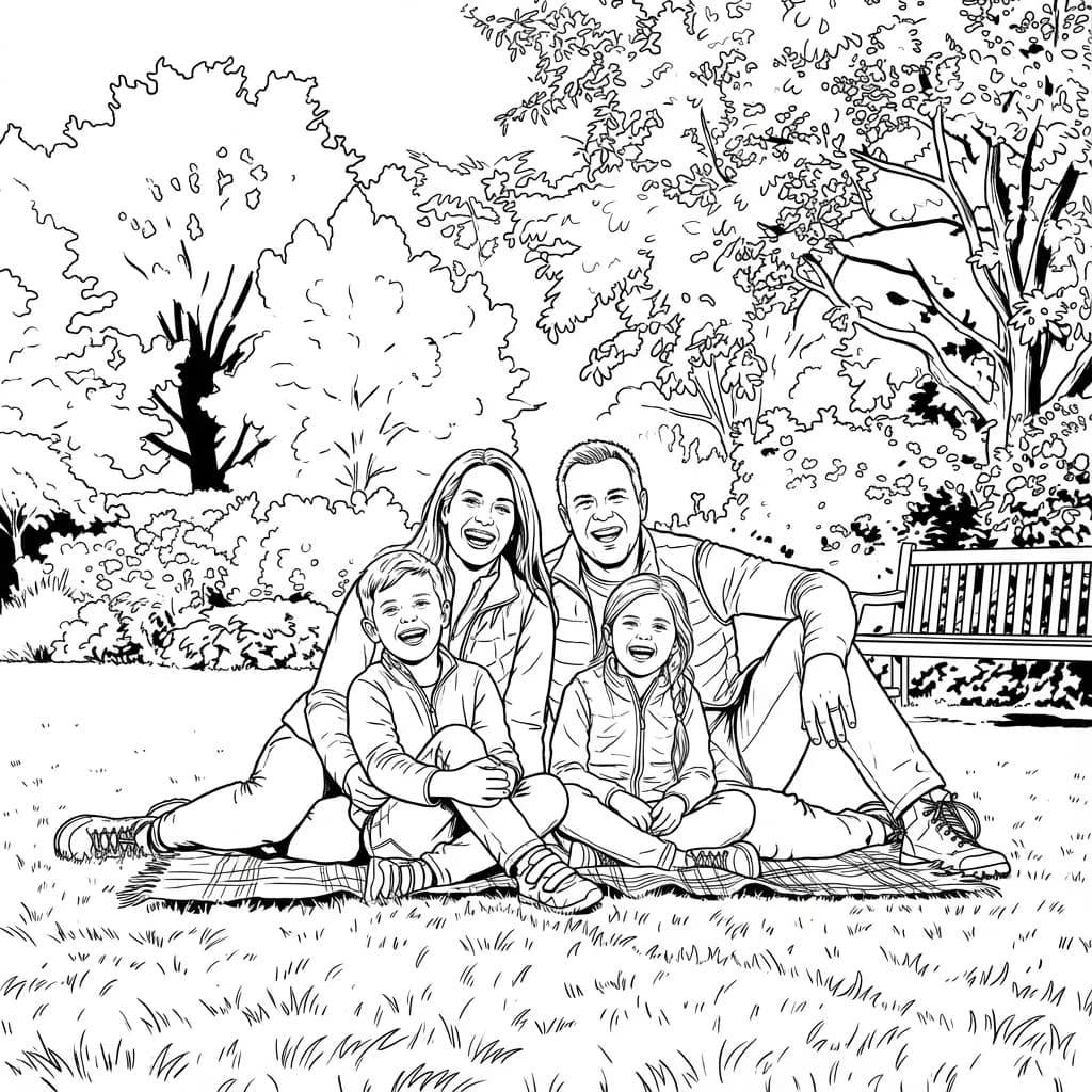 Momentgenie product interface showing coloring book transformation