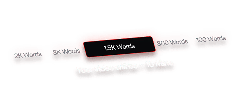 TubeMagic script length selection feature
