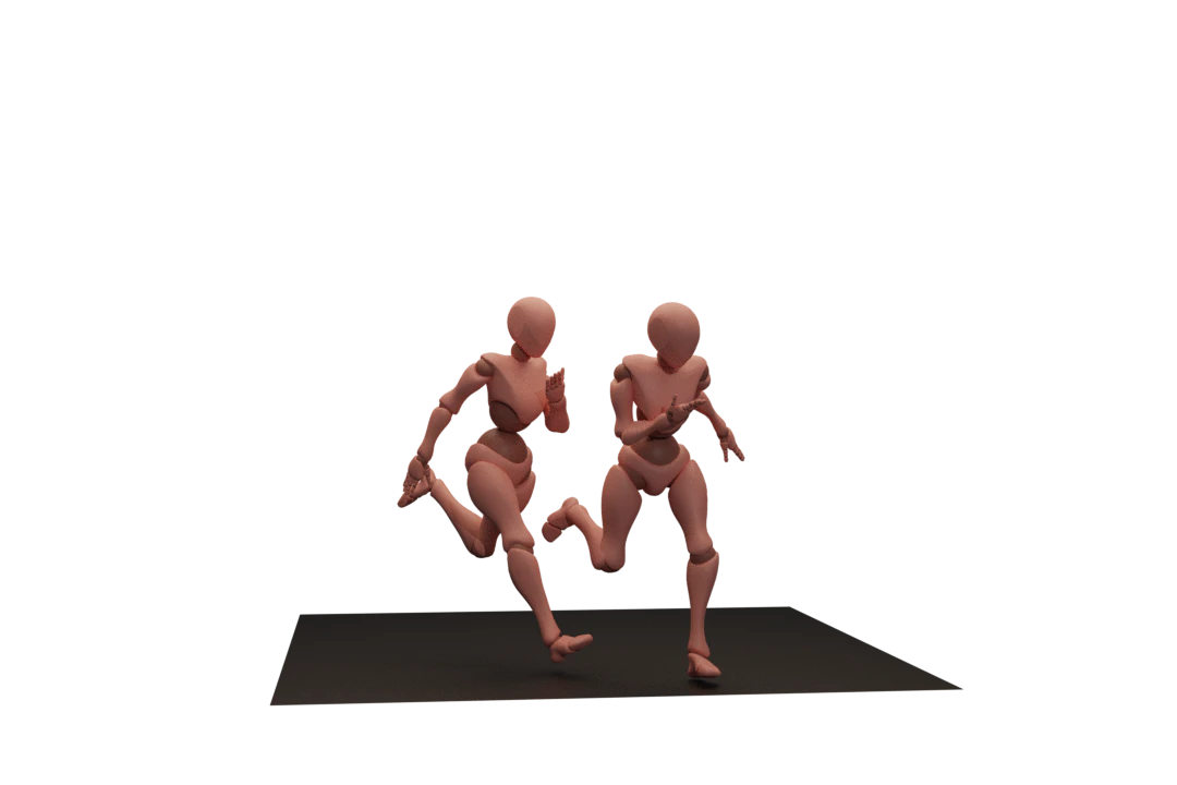 Example of multiple characters animated using Movmi