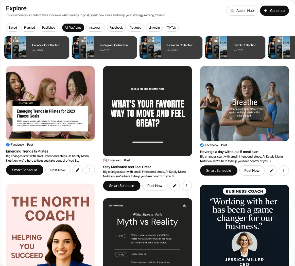 Munch content generation feature demonstration