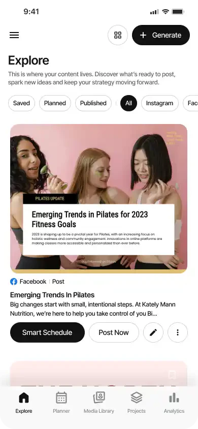 Munch real application scenario for content creation