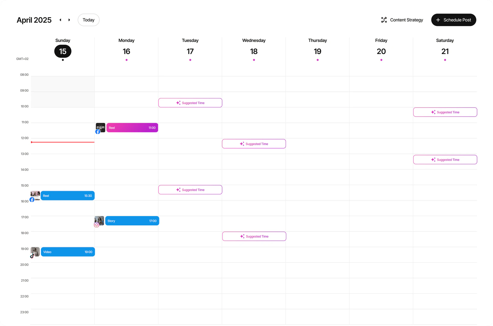 Munchstudio use case example for content scheduling