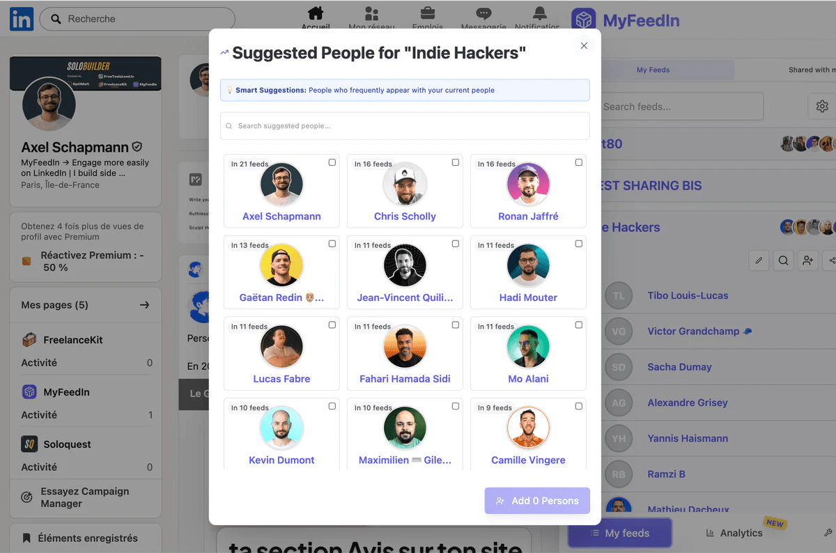 Engaging with creators on MyFeedIn