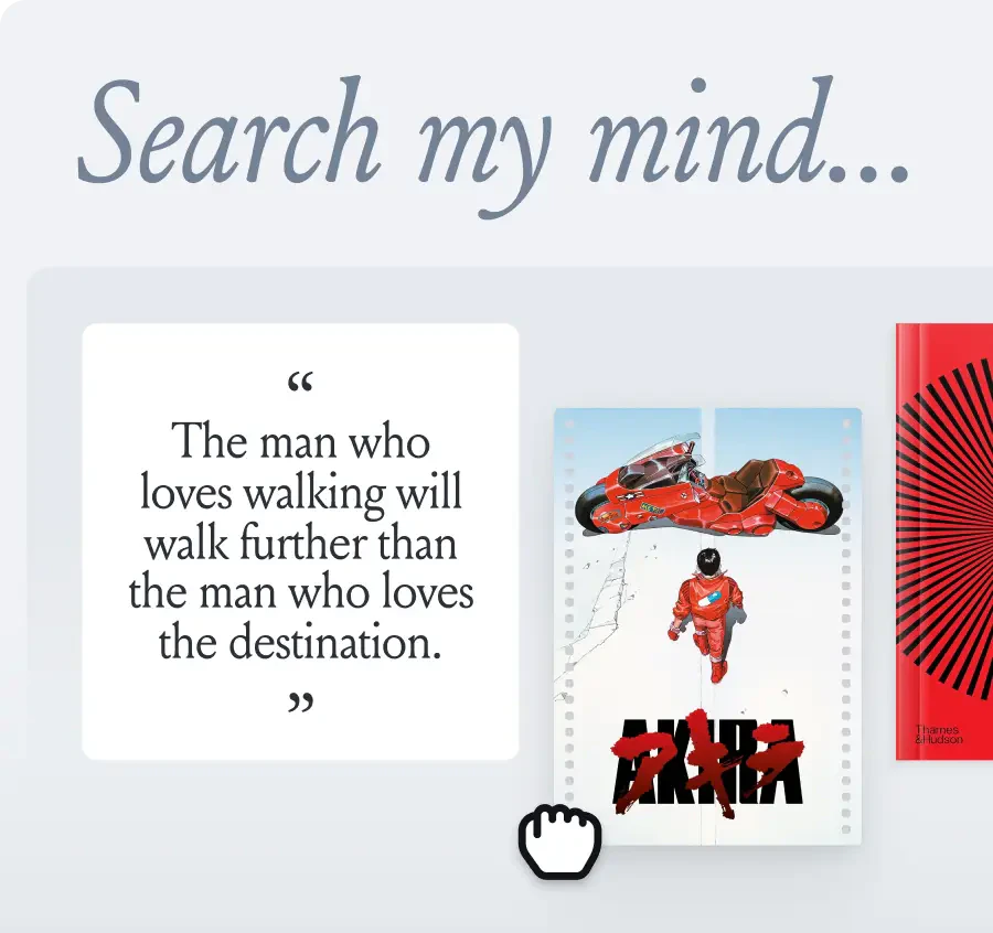 Mymind top of mind feature example