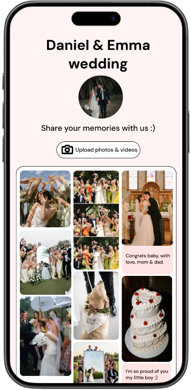 MyQRalbum birthday event example