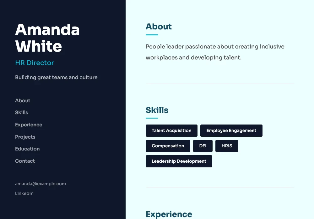 Myrefolio split template user scenario