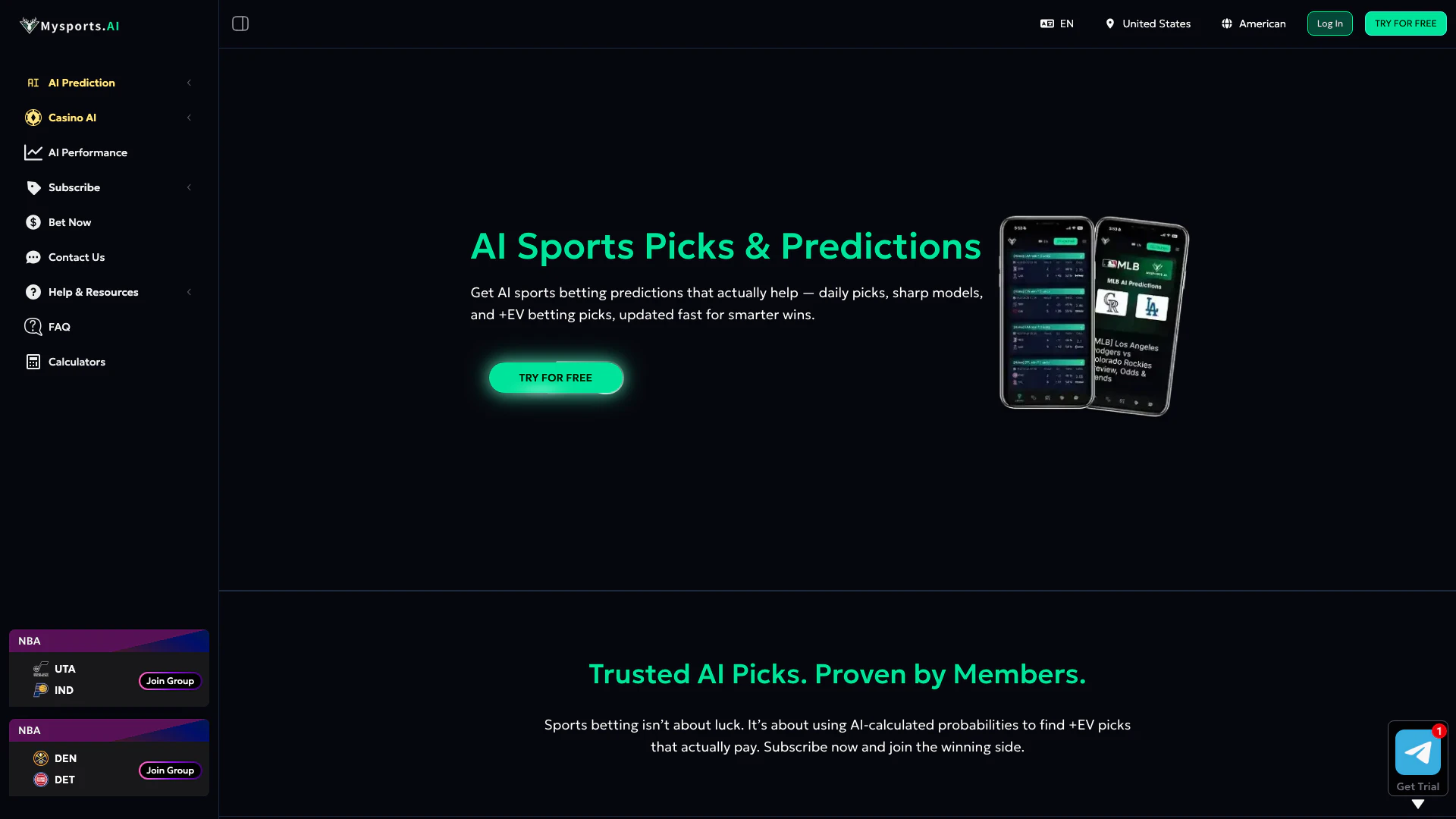 Mysportsai screenshot
