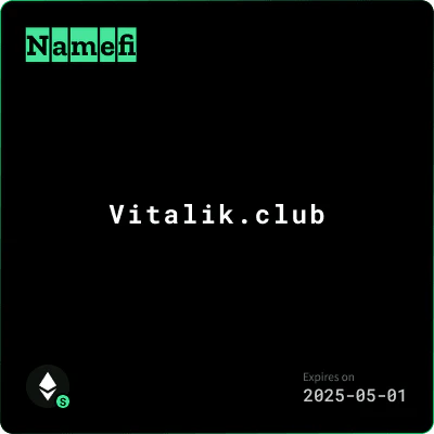 Namefi NFT preview showcasing tokenized DNS ownership