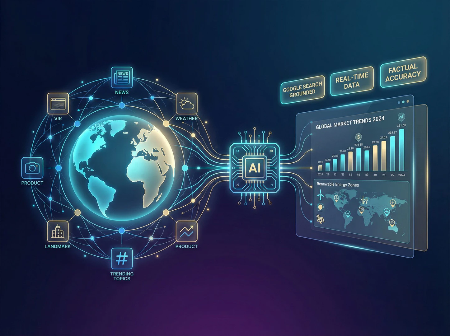 Nano Banana 2 showcasing world knowledge and search grounding feature