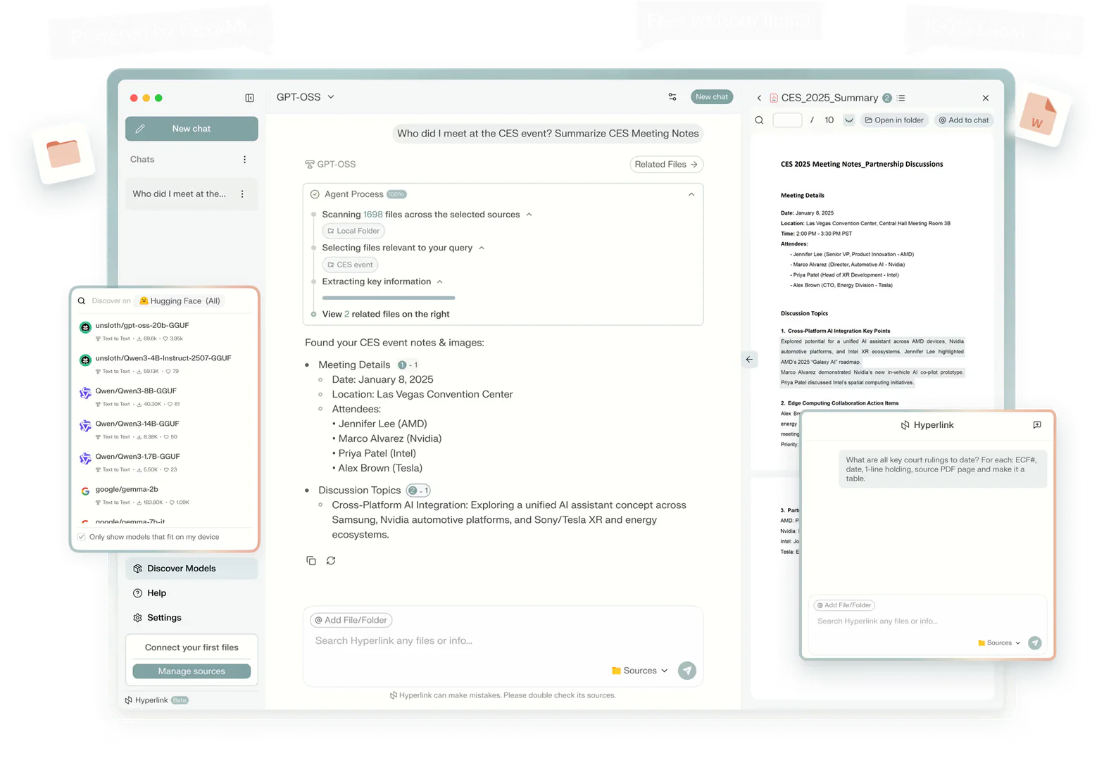 nexa product interface overview