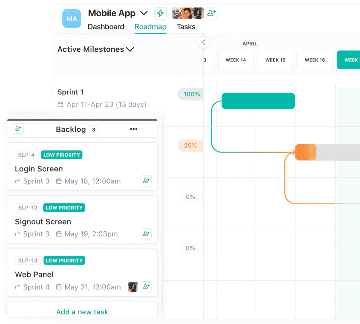 Nifty engineering team collaboration scenario