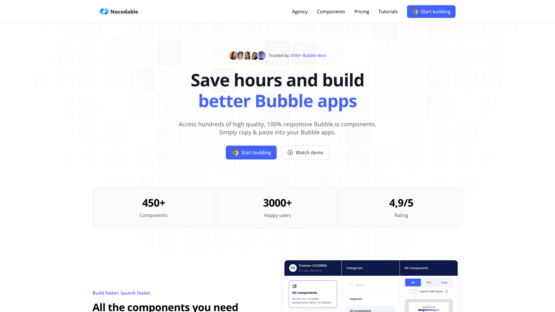 Nocodable-components screenshot