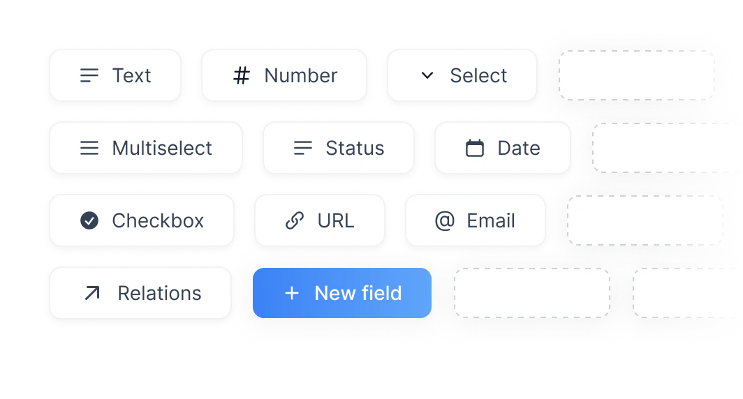 NoteForms showing all Notion fields available for form creation