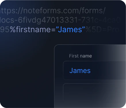 NoteForms real application scenario for event registrations
