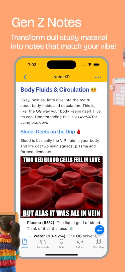 Audio learning podcast generated from study notes in NotesXP