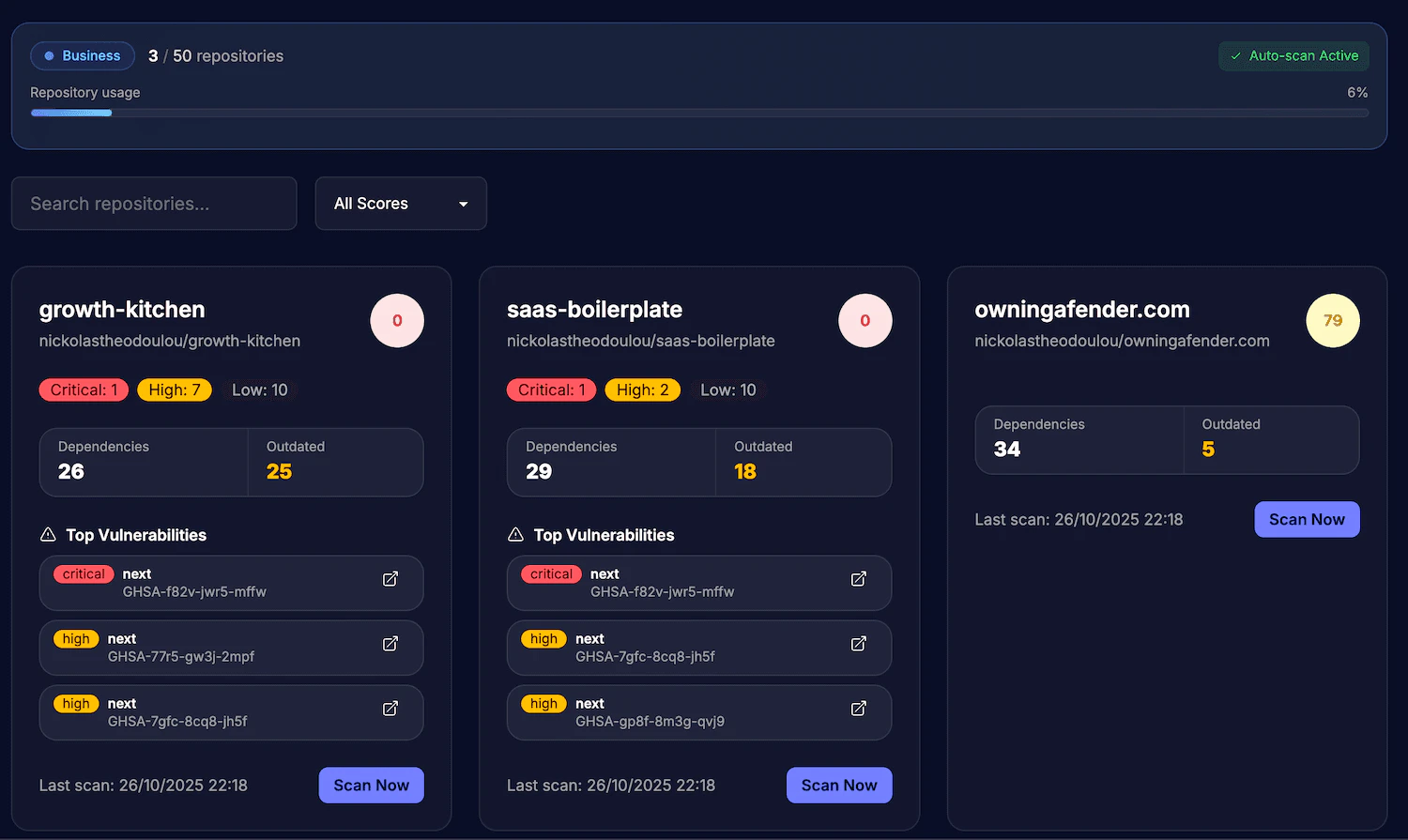 Npmscan user scenario image