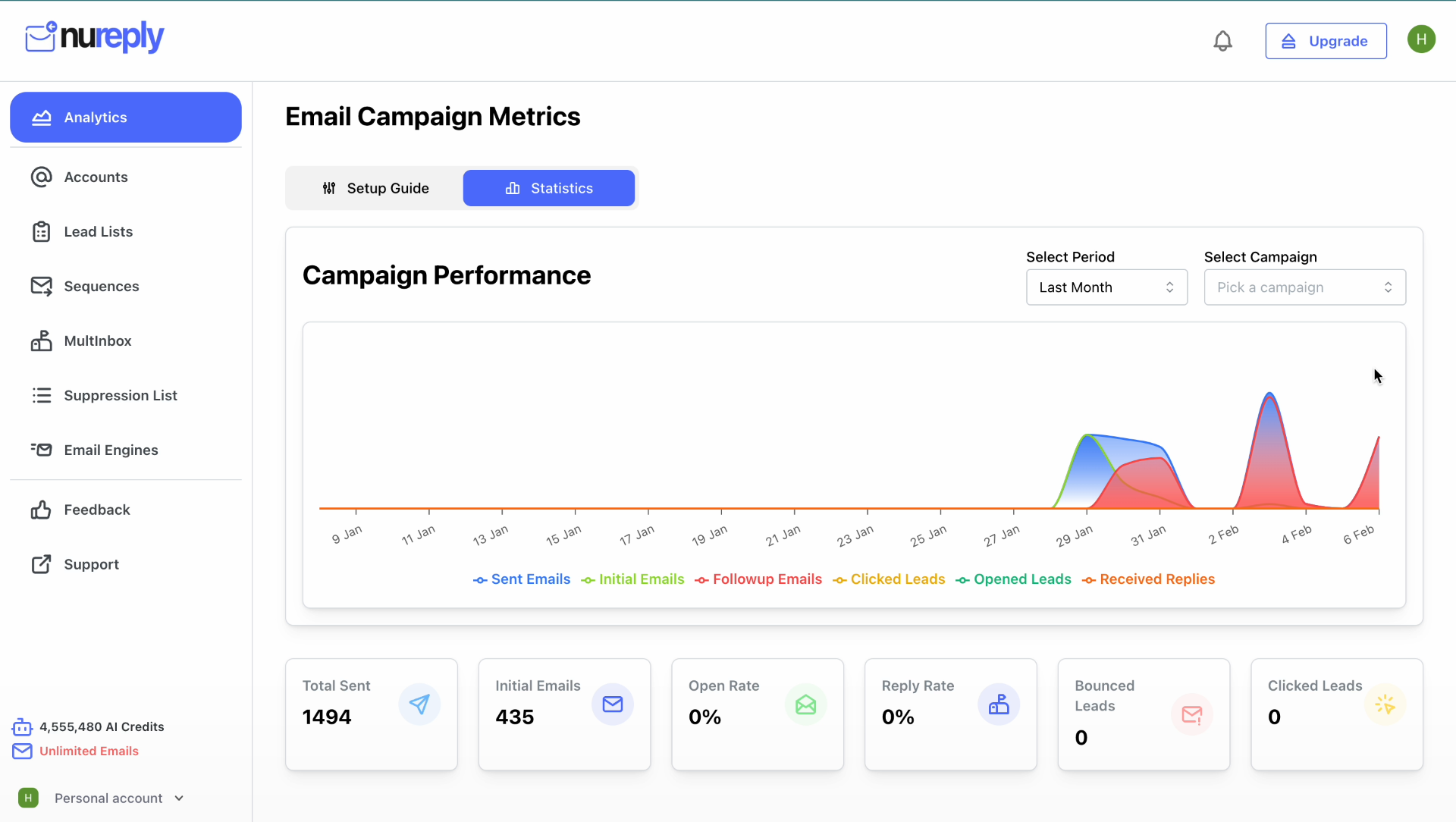 Nureply Ai Powered Cold Outreach screenshot