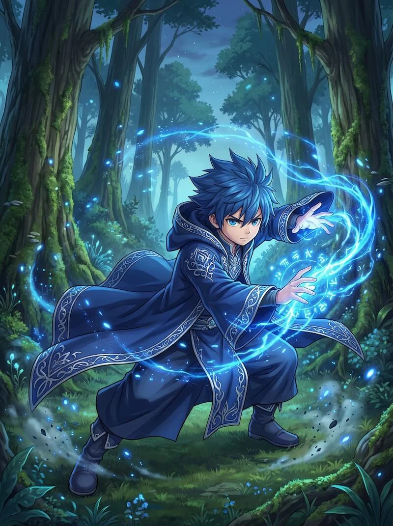 OCMaker AI use case example - anime scene generation