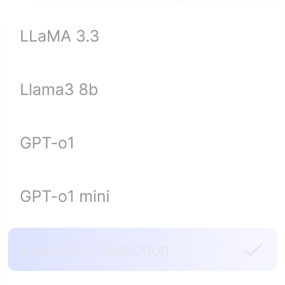 Octofyai automatic model selection feature