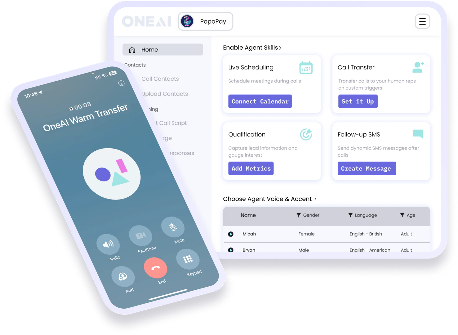 One Ai features demonstration