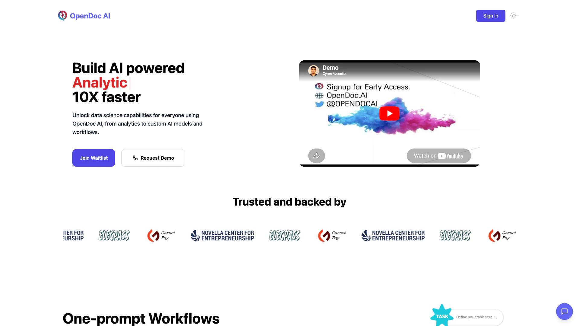 Opendoc Ai Dataiq screenshot