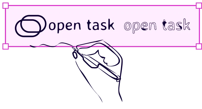 OpenTaskAI logo design feature demonstration