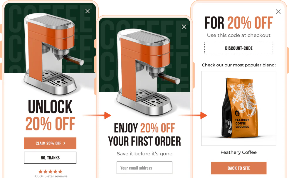 OptiMonk list building use case