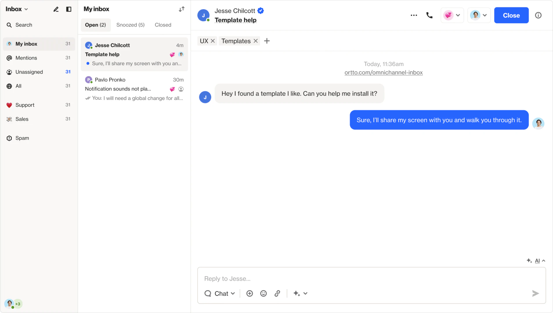 Ortto real application scenario