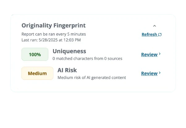 Packback originality report