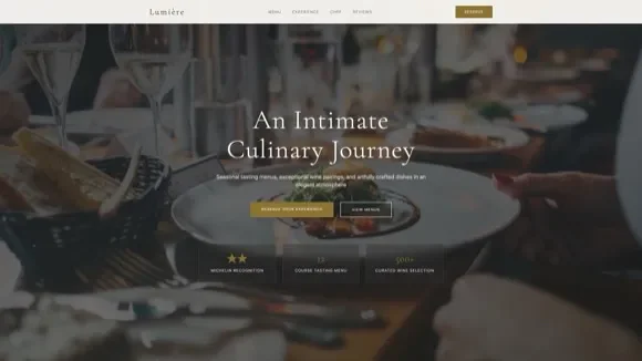 PagesmithAI operation interface for restaurant template