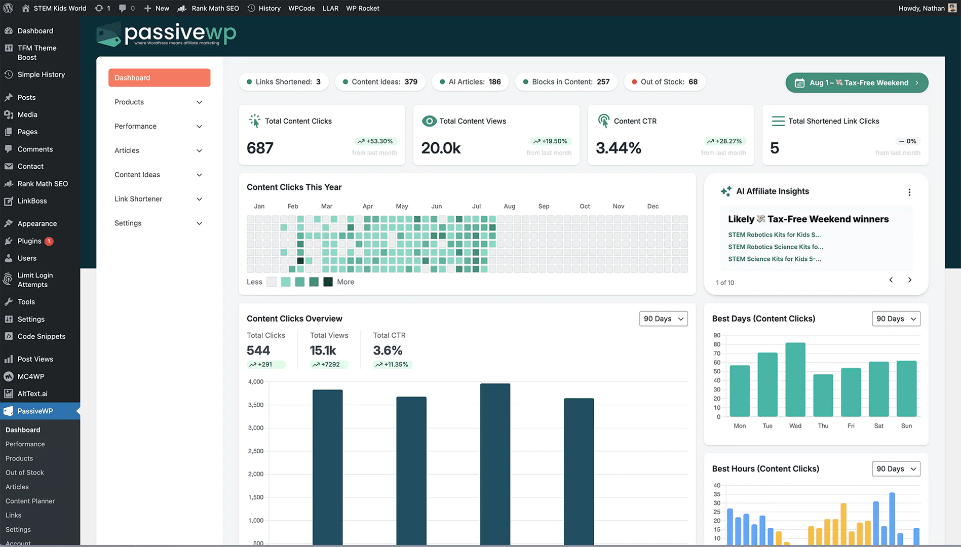 PassiveWP product interface overview