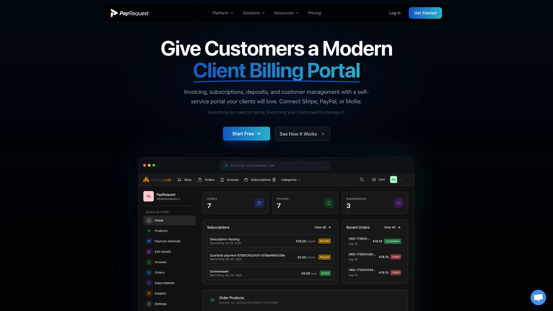 Payrequest screenshot